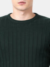 T-Base Men Green Pullover