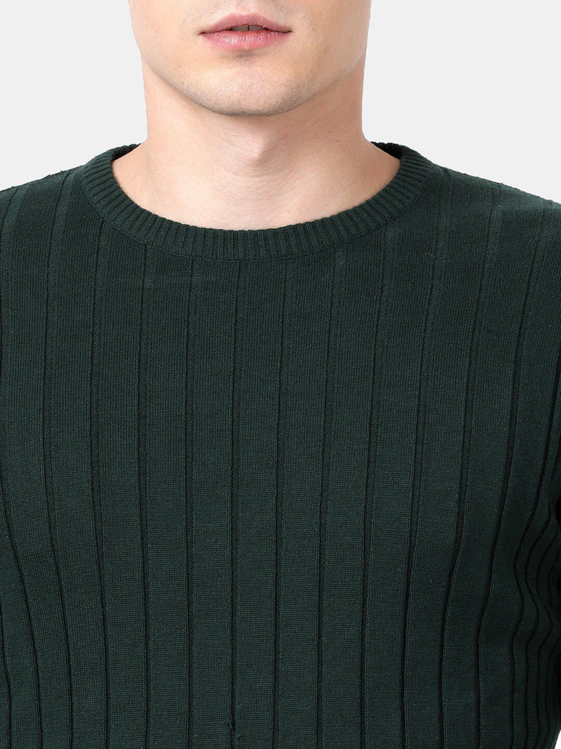 T-Base Men Green Pullover