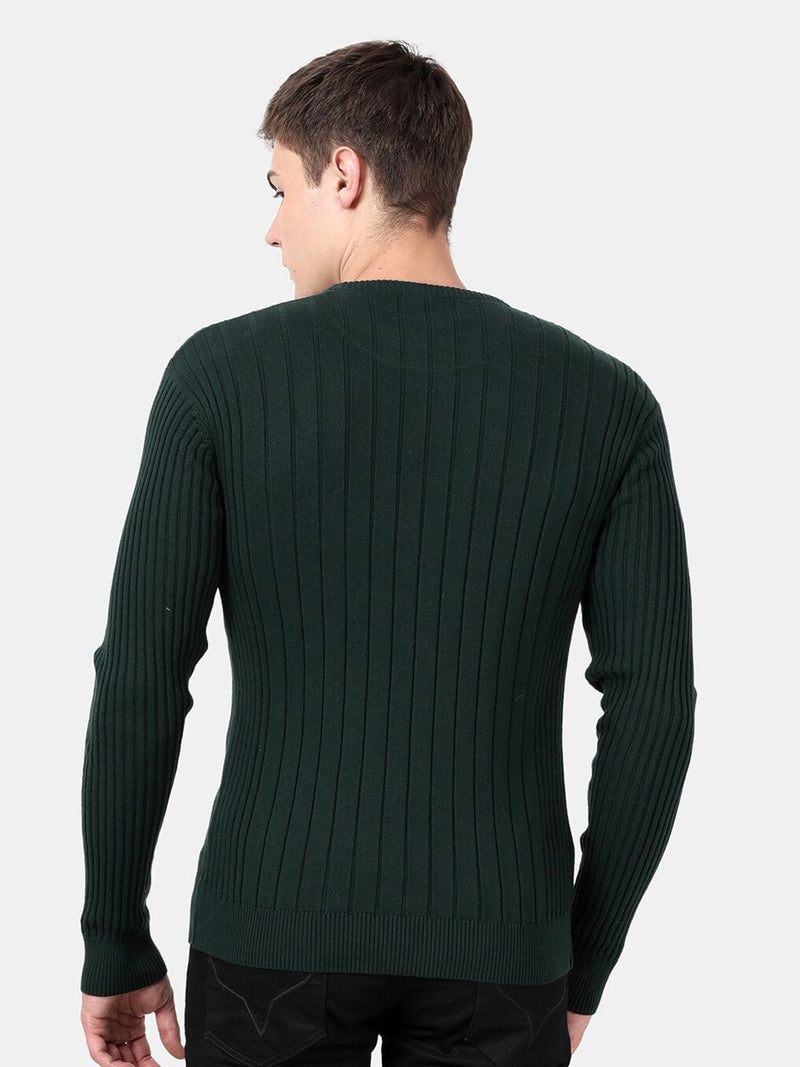 T-Base Men Green Pullover