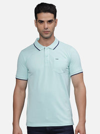T-Base Men Polo Collar Pockets T-Shirt