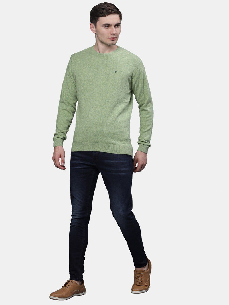 T-Base Men Green Pullover