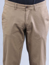 T-Base Men Khaki Solid Chinos
