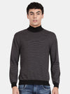 High Neck Black Full Sleeve Pullover