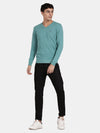 V Neck Porcelain Full Sleeve Pullover
