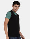 V Neck Black Sleeveless Pullover