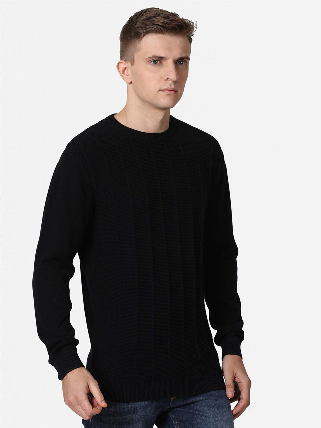 T-Base Men Black Pullover