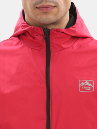TBASE Reversible Rain Jacket | Waterproof Lightweight Jacket| Black