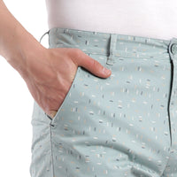 Tbase Men’s Printed Casual Shorts – Canton Green