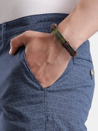 Tbase Men’s Printed Casual Shorts – Majolica Blue