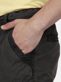 T-base Men's Casual Cargo Shorts | Mid-Rise | Regular Fit |Dark Grey