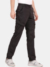 T-Base Men Mid Rise Pure Cotton Cargos Trousers