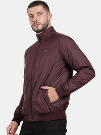 t-base Mock Collar Windcheater Bomber Jacket