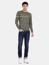 T-Base Round Neck Cotton Pullover Sweater