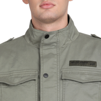 Men’s Classic Light Olive Cotton Jacket - Regular fit