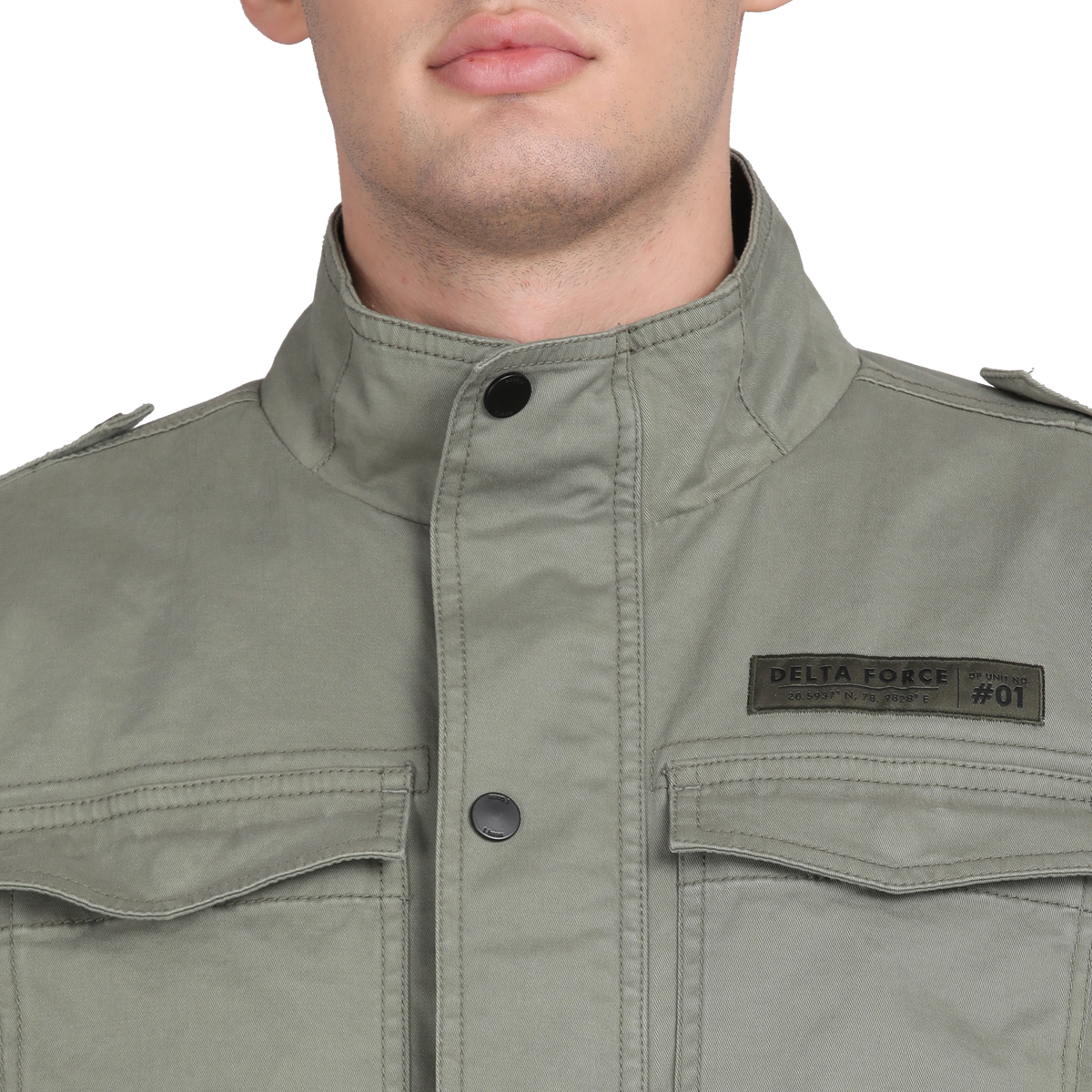 Men’s Classic Light Olive Cotton Jacket - Regular fit