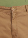 Lt Khaki Solid Cargo Pants