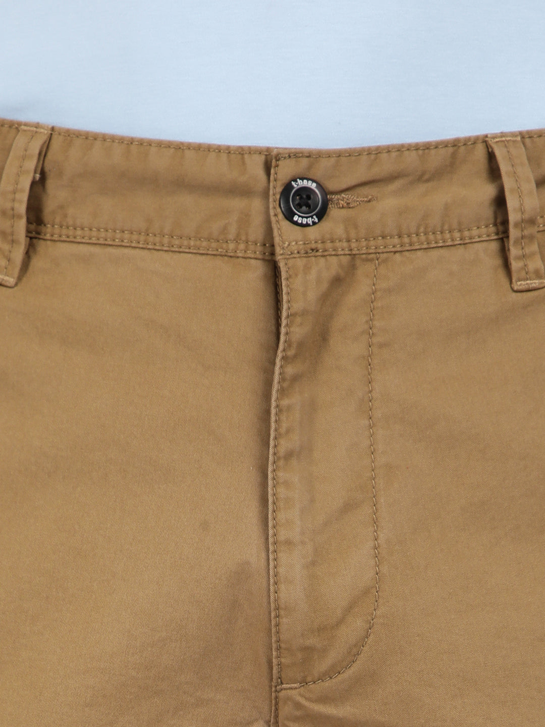 T-base Men's Casual Cargo Shorts | Mid-Rise | Regular Fit |WHISKEY