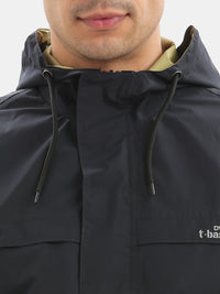 TBASE Reversible Rain Jacket | Waterproof Lightweight Jacket| Navy