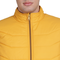 Men’s Classic Mustard Polyester Jacket - Regular fit