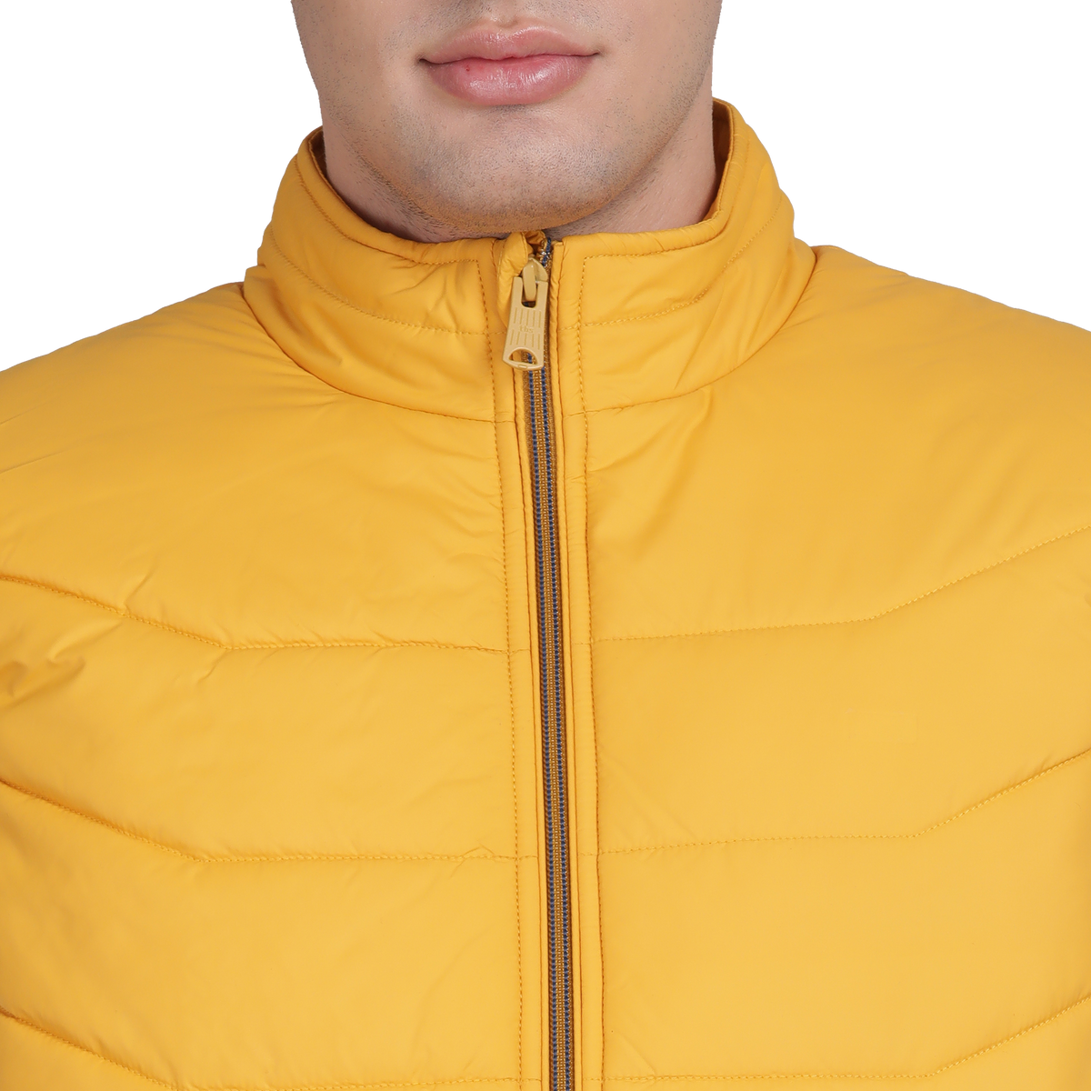 Men’s Classic Mustard Polyester Jacket - Regular fit
