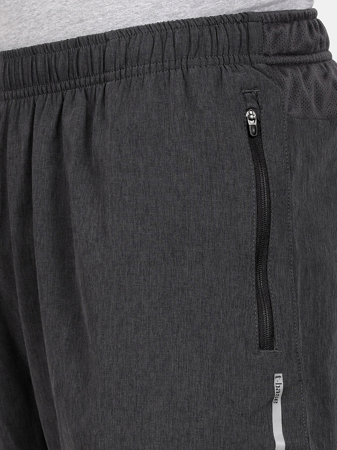 Tbase Men’s Dark Grey Heather Active Shorts