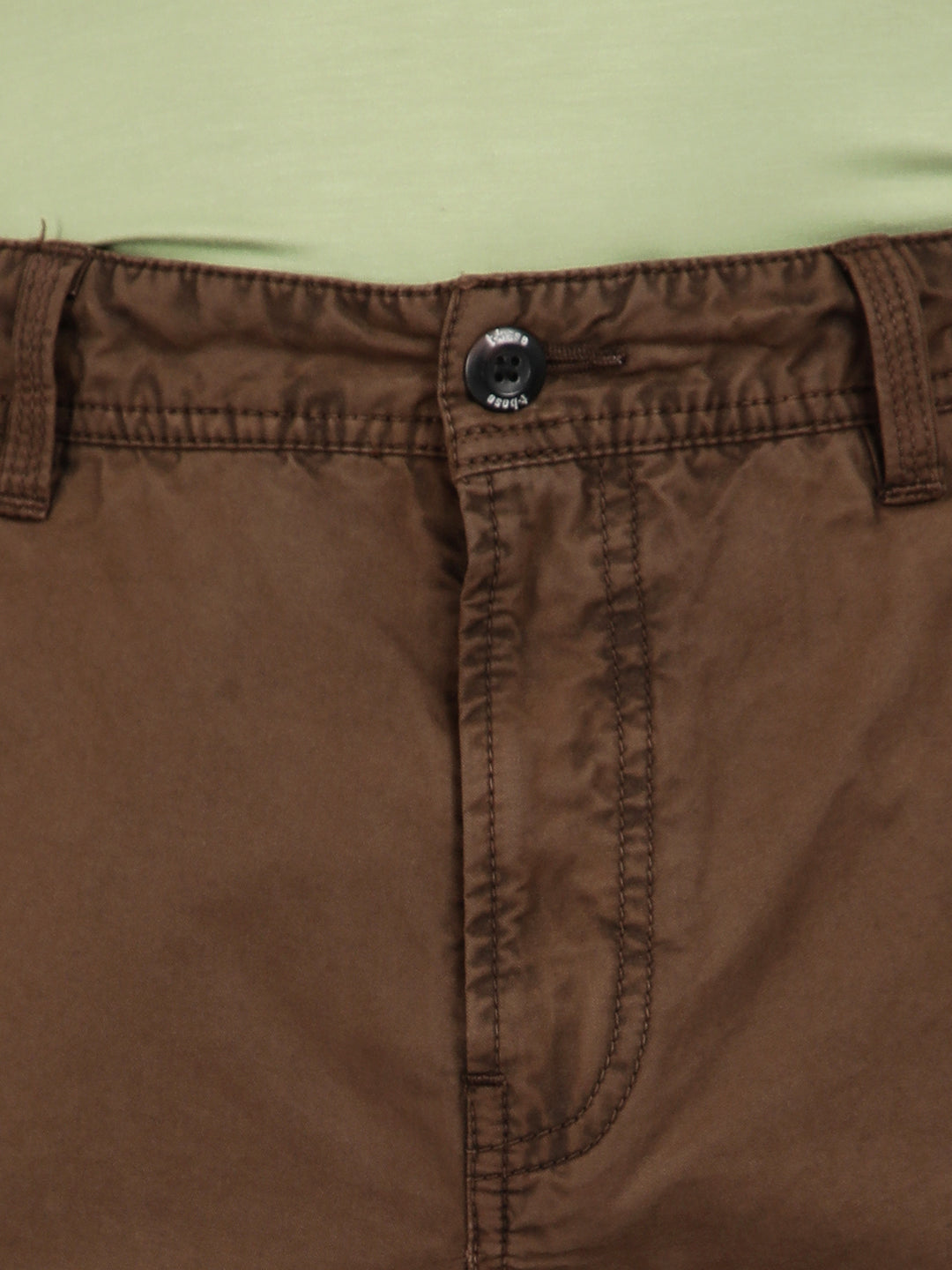 T-base Men's Casual Cargo Shorts | Mid-Rise | Regular Fit |Bark