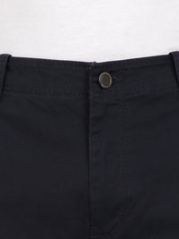 T-Base Men’s Navy Cargo Trouser | Mid-Rise Casual Utility Pants with 6 Pockets