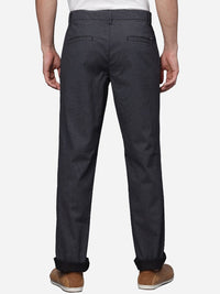 T-Base Men Self Design Textured Straight Fit Chinos