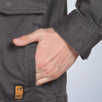 Men’s Classic Dark Grey Cotton Jacket - Regular fit