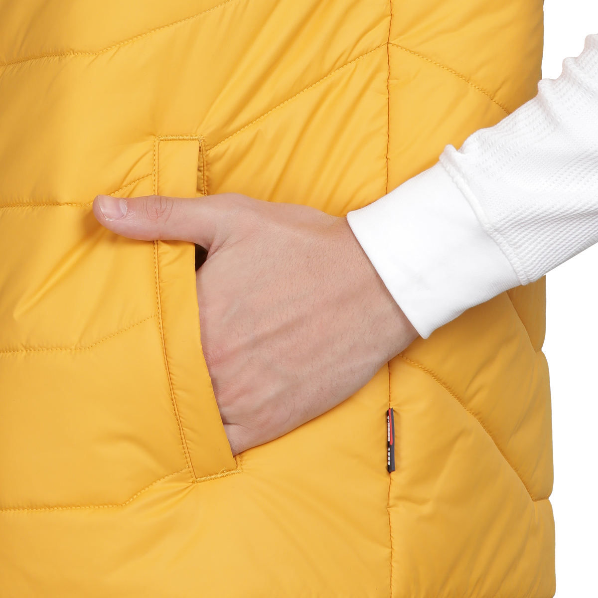 Men’s Classic Mustard Polyester Jacket - Regular fit