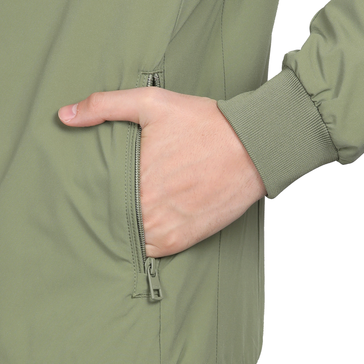 Men’s Classic Pistachio Polyester Jacket - Regular fit