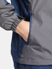 TBASE Men’s DARK GRAY Waterproof Rain Jacket with Hood