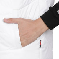 Men’s Classic White Polyester Jacket - Regular fit