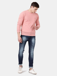 T-Base Round Neck Long Sleeves Woollen Pullover Sweater