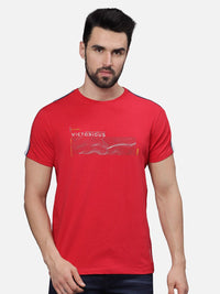 T-Base Men Typography Printed Pockets T-Shirt