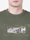 CREW NECK SWEATSHIRT WITH CHEST GRAPHIC