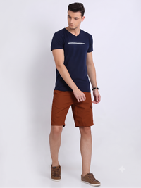 Men’s Rust Casual Shorts – Regular Fit