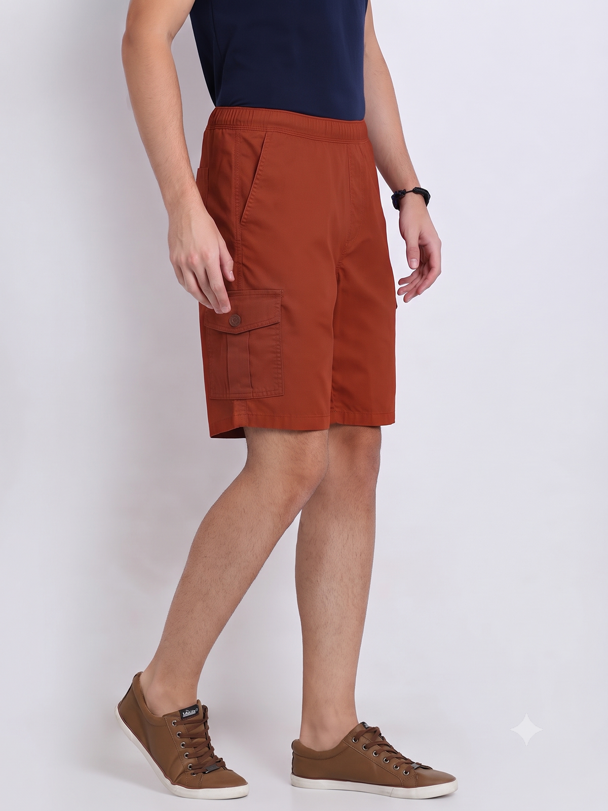 Men’s Rust Casual Shorts – Regular Fit