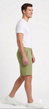 Men’s Canton Green Casual Shorts – Regular Fit
