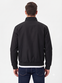Men’s Classic Black Nylon Jacket - Regular fit
