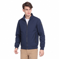 Men’s Classic Navy Polyester Jacket - Regular fit