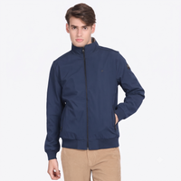 Men’s Classic Navy Polyester Jacket - Regular fit