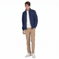 Men’s Classic Navy Polyester Jacket - Regular fit