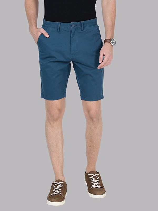 Majolica Blue Chino Shorts