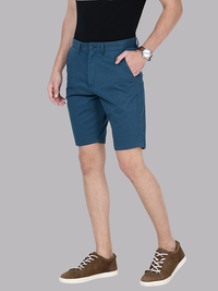Majolica Blue Chino Shorts