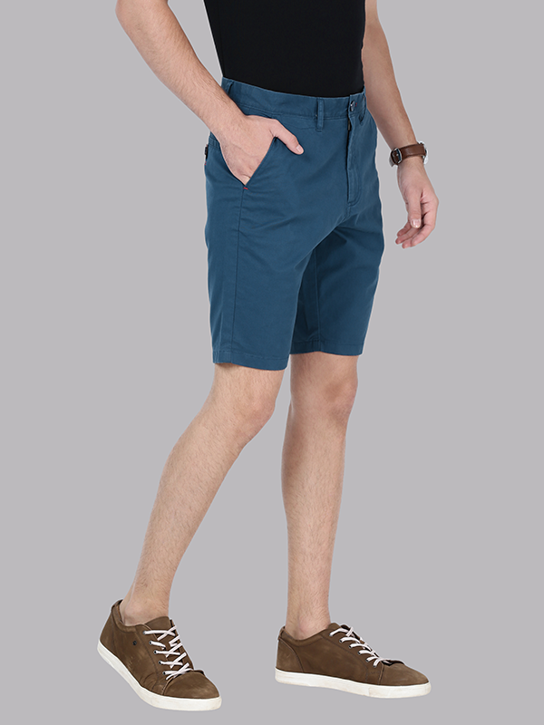 Majolica Blue Chino Shorts