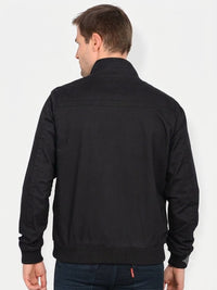 Men’s Classic Black Cotton Jacket - Regular fit