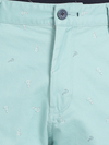 Question Mark Print Ocean Wave Chino Shorts