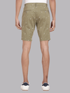 Paper Plane Print Olive Chino Shorts