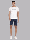 Overdyed Estate Blue Fold Up Chino Shorts